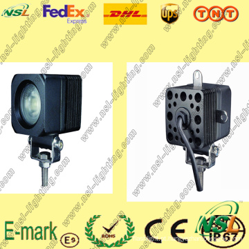 Luz de trabalho LED 10W, luz de trabalho LED 850lm, luz de trabalho LED 6000k para caminhões